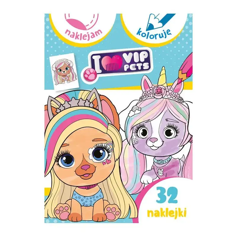 Szybka wysyłka I LOVE MY VIP PETS. NAKLEJAM I KOLORUJĘ