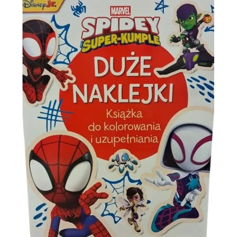 Hit sprzedaży MARVEL SPIDEY I SUPER-KUMPLE. DUŻE NAKLEJKI. KSIĄŻKA DO KOLOROWANIA I UZUPEŁNIANIA