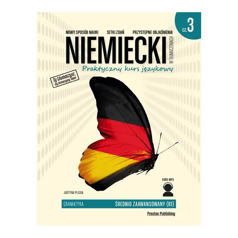NIEMIECKI W TŁUMACZENIACH. GRAMATYKA 3. POZIOM B1 CD WYD. 2 Tylko do końca tygodnia