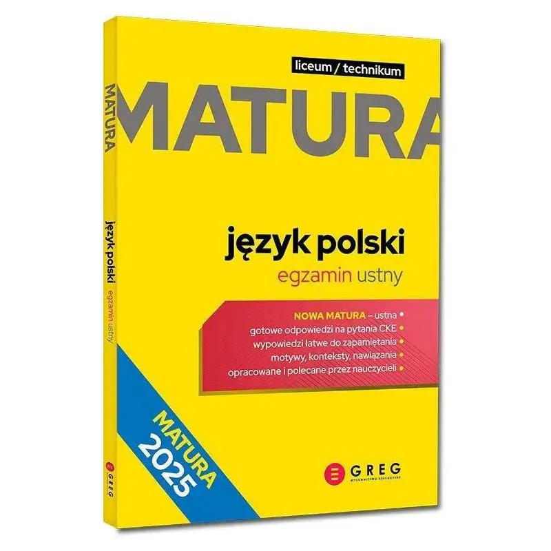 Nowy JĘZYK POLSKI MATURA 2025 EGZAMIN USTNY