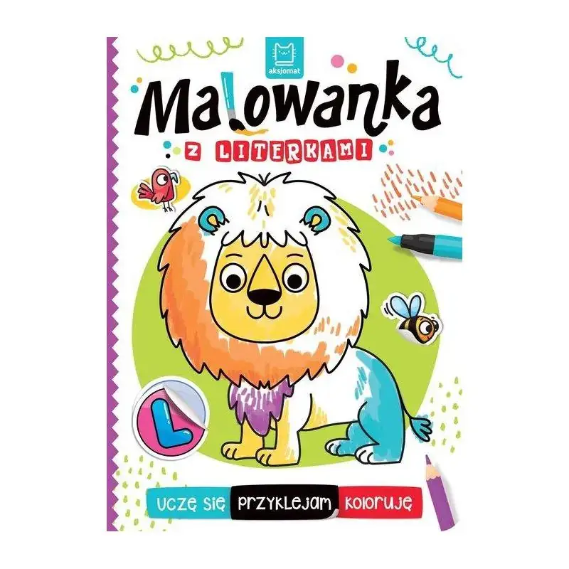 MALOWANKA Z LITERKAMI. UCZĘ SIĘ, PRZYKLEJAM, KOLORUJĘ Darmowy zwrot