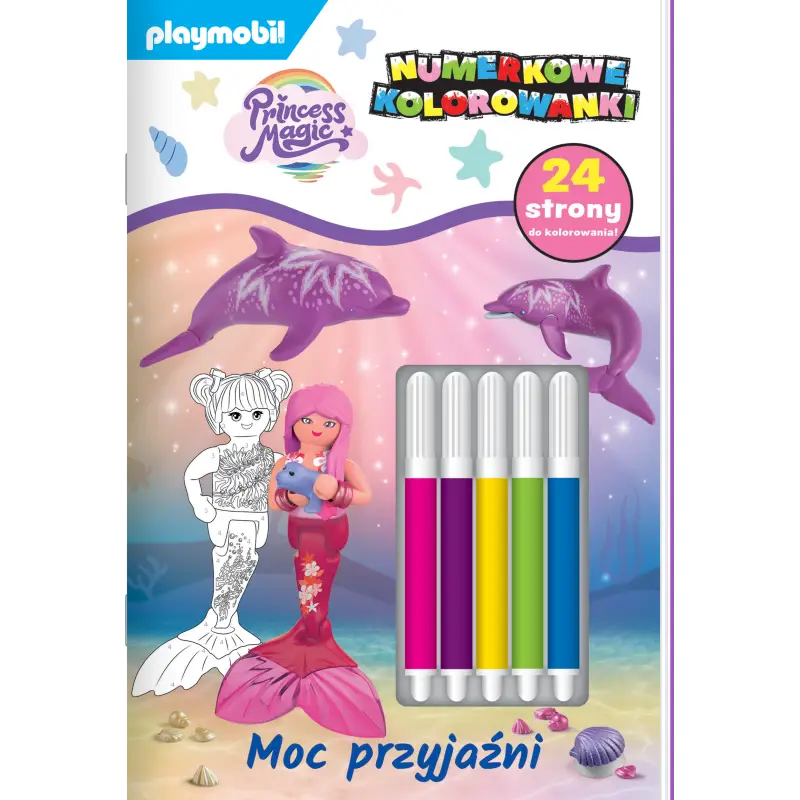 MOC PRZYJAŹNI. PRINCESS MAGIC. NUMERKOWE KOLOROWANKI Nowy