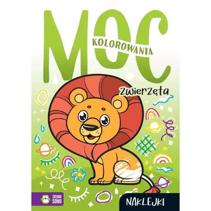 ZWIERZĘTA. MOC KOLOROWANIA Z NAKLEJKAMI Popularny