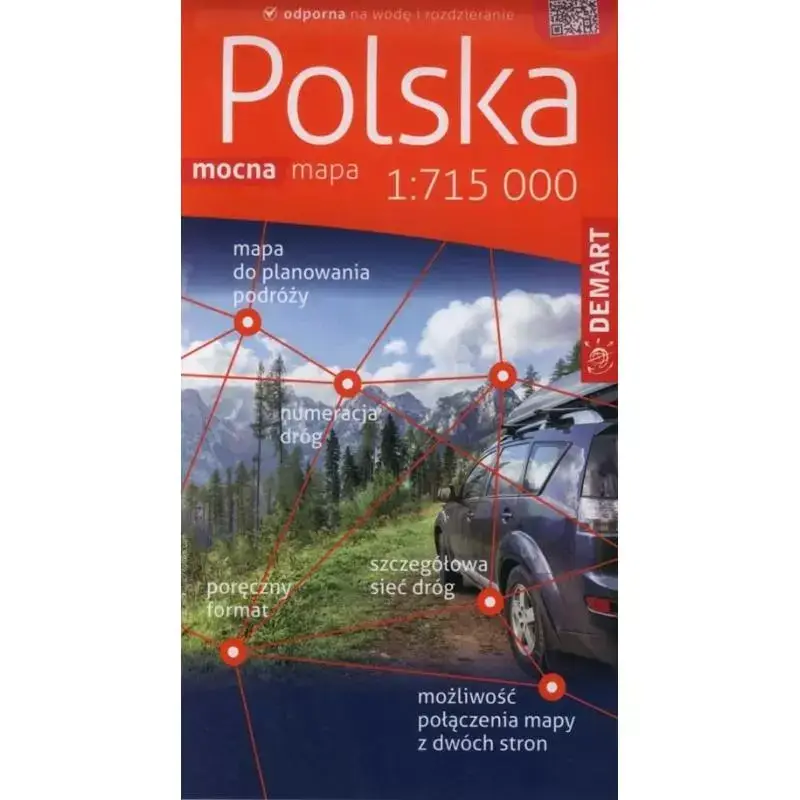 Ostatnie sztuki POLSKA MAPA SAMOCHODOWA 1 : 715 000