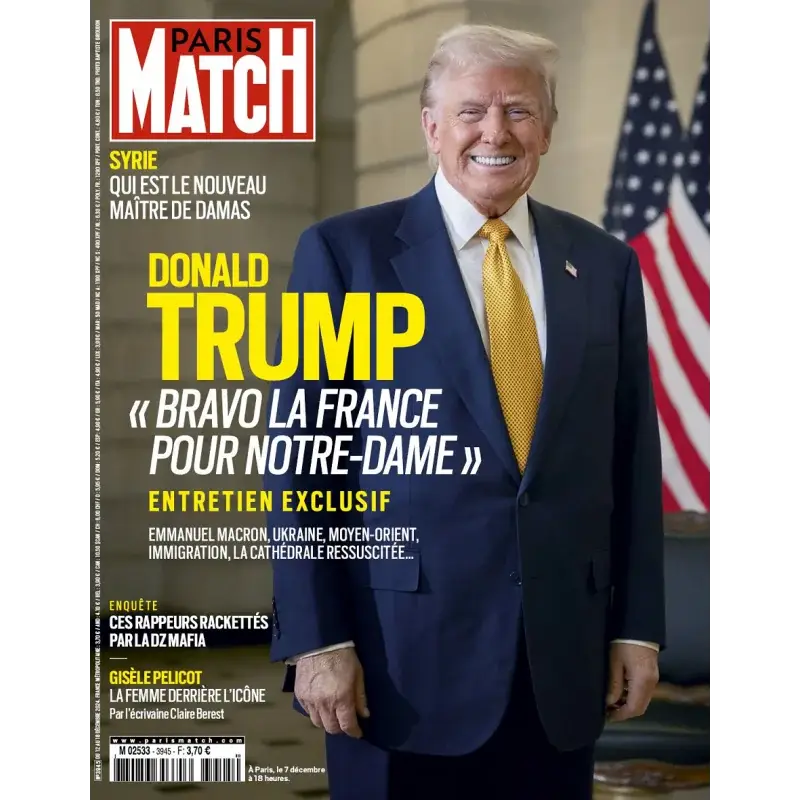 PARIS MATCH DONALD TRUMP 12/2024 Cena promocyjna