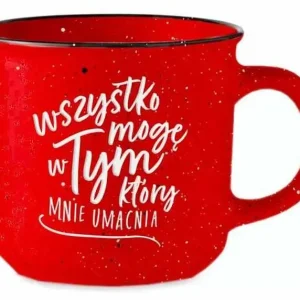 Kubek vintage – Wszystko mogę w Tym, który MNIE UMACNIA w Chrystusie Rabat