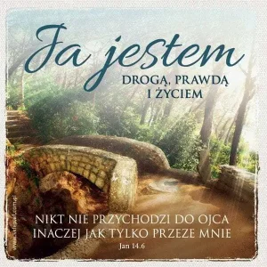 Szybka dostawa PODKŁADKA KORKOWA z tekstem: JA JESTEM DROGĄ, PRAWDĄ I ŻYCIEM.