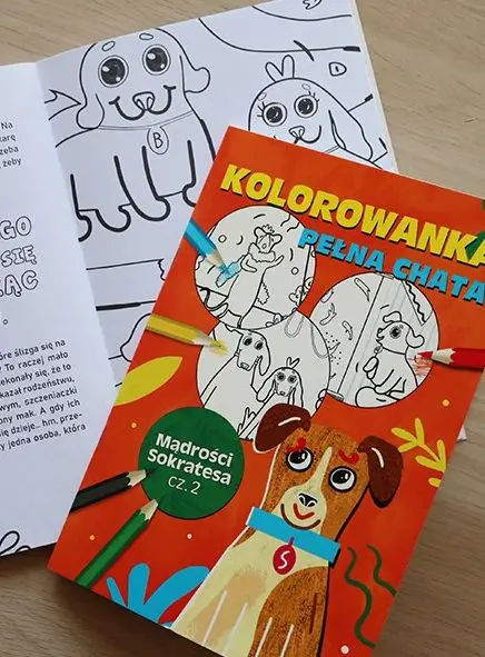 Popularny KOLOROWANKA PEŁNA CHATA Mądrości Sokratesa cz. 2