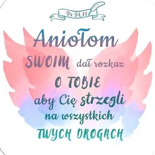 Zamów teraz PODSTAWKA KORKOWA (100)ANIOŁOM SWOIM DAŁ ROZKAZ O TOBIE…