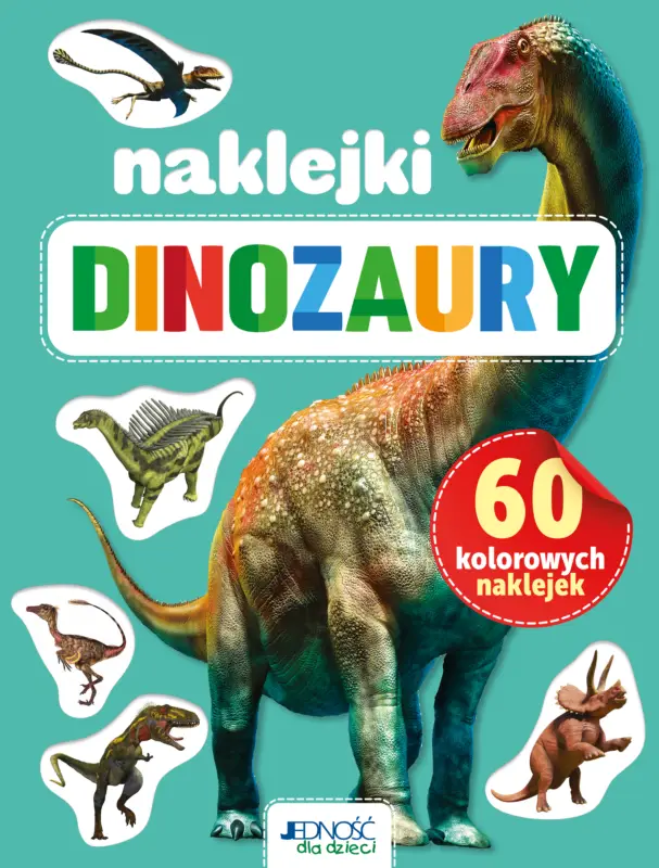 Darmowy zwrot Dinozaury. 60 kolorowych naklejek