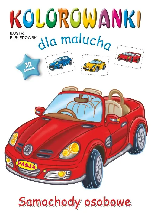 Szybka dostawa Samochody osobowe. Kolorowanki dla malucha