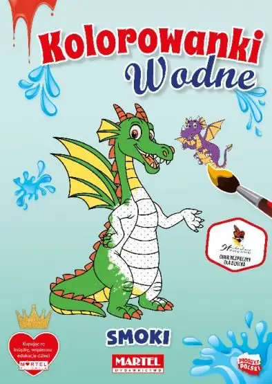 Tylko do końca tygodnia Kolorowanka wodna. Smoki