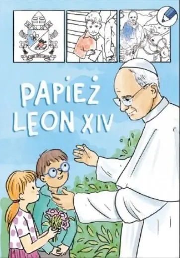 Papież Leon XIV - kolorowanka Rabat