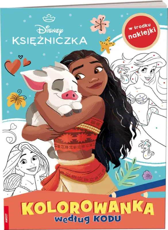 Wybór klientów Disney Księżniczka. Kolorowanka według kodu