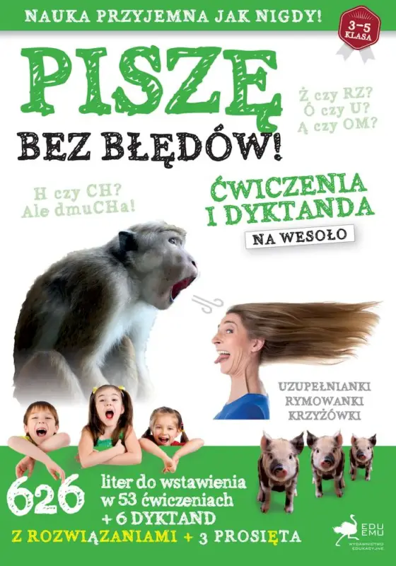 Oferta czasowa Piszę bez błędów. Ćwiczenia i dyktanda na wesoło