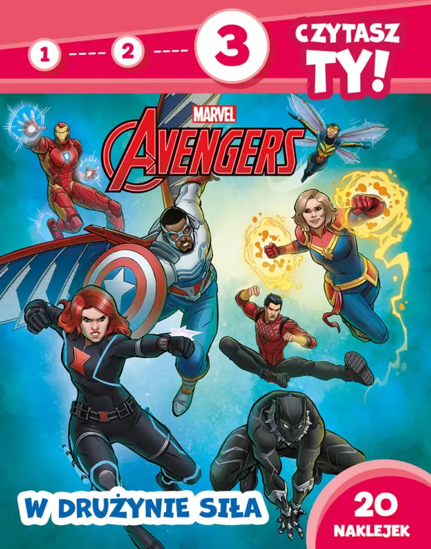 Dostępne od ręki 1, 2, 3, czytasz ty! Poziom 3. W drużynie siła. Marvel Avengers